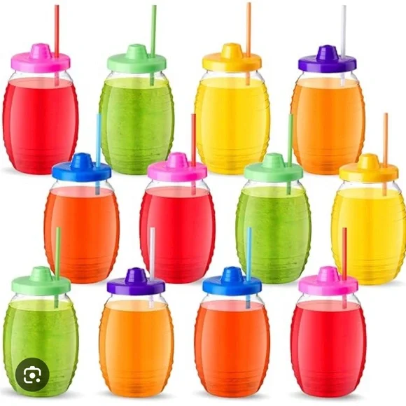 Vitroleros 6 Pack 16 oz Excellent Quality with straws - Picture 5 of 6